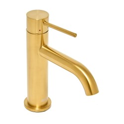 Umyvadlová baterie SAT Aurum bez výpusti broušená zlatá SATBAUR271BG (SATBAUR271BG)