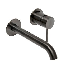 Umyvadlová baterie SAT Aurum včetně podomítkového tělesa broušený gun metal SATBAUR101BGM (SATBAUR101BGM)