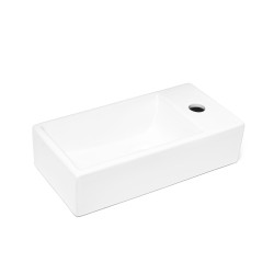 Umývátko SAT Brevis 40,5x20,5 cm otvor pro baterii vpravo SATBRE4020SR (SATBRE4020SR)