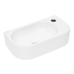 Umývátko SAT Infinitio 40x21,5 cm bílá matná mat bez přepadu SATINF4021WM (SATINF4021WM)