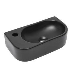Umývátko SAT Infinitio 40x21,5 cm černá mat bez přepadu SATINF4021LBKM (SATINF4021LBKM)