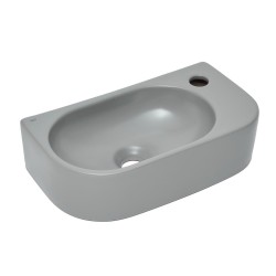 Umývátko SAT Infinitio 40x21,5 cm šedá mat bez přepadu SATINF4021LGRM (SATINF4021LGRM)