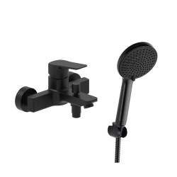 Vanová baterie SAT Cube Way s vanovým setem 150 mm černá matná SATBSCU222CSET1 (SATBSCU222CSET1)