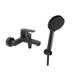 Vanová baterie SAT Feel s vanovým setem 150 mm černá matná SATBSFEEL222CSET1 (SATBSFEEL222CSET1)