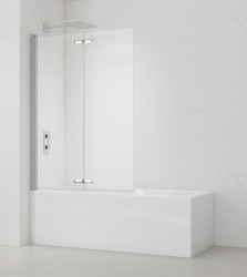 Vanová zástěna SAT SK 150x105 cm chrom SATVZSKNEW105 (SATVZSKNEW105)