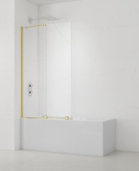 Vanová zástěna SAT Walk-In Xmotion 150x117,5 cm zlatá SATWIXMVZ150Z (SATWIXMVZ150Z)