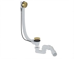 Vanový automat 52 mm DN40/DN50 SAT Aurum 40 cm, zlatý lesklý, plast SATAVA60G (SATAVA60G)