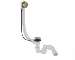 Vanový automat 52 mm DN40/DN50 SAT Aurum 40 cm, zlatý matný, plast SATAVA60BG (SATAVA60BG)