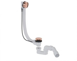 Vanový automat 52 mm DN40/DN50 SAT Aurum 60 cm, růžově zlatý lesklý, plast SATAVA80RG (SATAVA80RG)