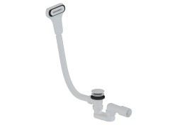Vanový automat click clack a štěrbinový přepad DN40/DN50 SAT bílá lesklá plast SATAVAS60CCB (SATAVAS60CCB)