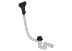 Vanový automat click/clack a štěrbinový přepad DN40/DN50 SAT černá matná plast SATAVAS60CC8 (SATAVAS60CC8)