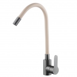 VELAZO - Kuchyňská baterie s flexibilním výtokem béžová/ grafit VELAZ(8105BBE)