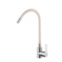 VELAZO - Kuchyňská baterie s flexibilním výtokem béžová/ ocel VELAZ(8105SBE)