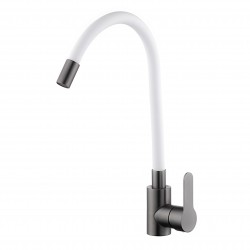 VELAZO - Kuchyňská baterie s flexibilním výtokem bílá / grafit VELAZ(8105BW)