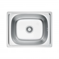 VELAZO - Kuchyňský ocelový dřez Satin 40 × 50 se sifonem VELAZ(4050S)