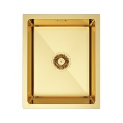 VELAZO - Ocelový kuchyňský dřez 37 x 45 cm, zlatý VELAZ(3745G)