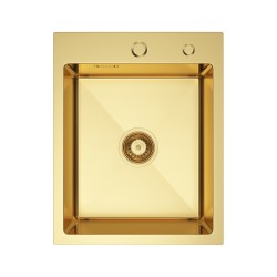 VELAZO - Zlatý ocelový dřez jednokomorový 40 x 50 cm VELAZ(4050G)