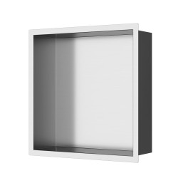 Vestavná polička SAT Aurum kartáčovaná ocel 33x33 cm SATAURN3030BS (SATAURN3030BS)