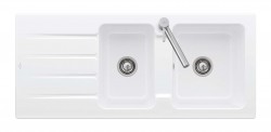 VILLEROY & BOCH - Architectura Keramický dřez 116x51 cm s odtokem, CeramicPlus, alpská bílá (338002R1)