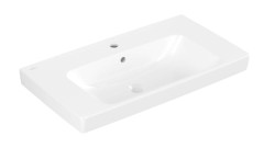 VILLEROY & BOCH - Architectura Umyvadlo 80x45 cm, s přepadem, otvor pro baterii, CeramicPlus, alpská bílá (4A8780R1)