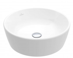 VILLEROY & BOCH - Architectura Umyvadlo na desku, průměr 45 cm, s přepadem, CeramicPlus, alpská bílá (5A2545R1)
