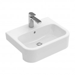 VILLEROY & BOCH - Architectura Umyvadlo polozápustné 55x43 cm, s přepadem, otvor pro baterii, alpská bílá (41905501)