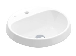 VILLEROY & BOCH - Architectura Umyvadlo zápustné, 45x45 cm, bez přepadu, otvor pro baterii, CeramicPlus, alpská bílá (5A6546R1)