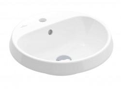 VILLEROY & BOCH - Architectura Umyvadlo zápustné, 45x45 cm, s přepadem, otvor pro baterii, alpská bílá (5A654501)