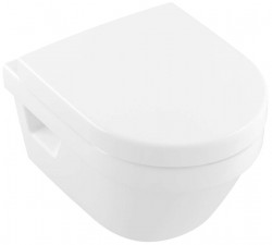 VILLEROY & BOCH - Architectura Závěsné WC Compact se se dátkem SoftClosing, DirectFlush, CeramicPlus, alpská bílá (4687HRR1)