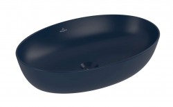 VILLEROY & BOCH - Artis Umyvadlo na desku 61x41 cm, bez přepadu, bez otvoru pro baterii, CeramicPlus, Nightfall (419861R6)