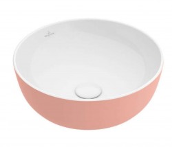 VILLEROY & BOCH - Artis Umyvadlo na desku, průměr 43 cm, Powder (417943BCT0)