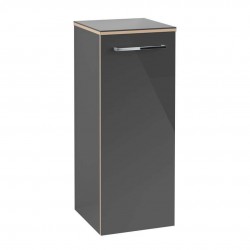 VILLEROY & BOCH - Avento Boční skříňka, 35x89x37 cm, 1 dvířka, Crystal Grey (A89500B1)