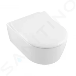 VILLEROY & BOCH - Avento Závěsné WC se sedátkem SoftClosing, DirectFlush, CeramicPlus, alpská bílá (5656RSR1)