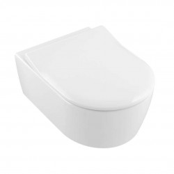 VILLEROY & BOCH - Avento Závěsné WC se sedátkem SoftClosing, DirectFlush, CeramicPlus, alpská bílá (5656RSR1)