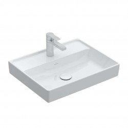 VILLEROY & BOCH - Collaro Umyvadlo 55x44 cm, bez přepadu, otvor pro baterii, alpská bílá (4A335601)