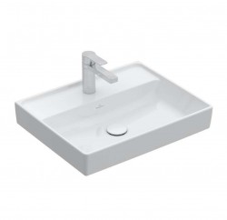VILLEROY & BOCH - Collaro Umyvadlo 60x47 cm, bez přepadu, otvor pro baterii, alpská bílá (4A336101)