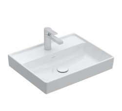 VILLEROY & BOCH - Collaro Umyvadlo 60x47 cm, bez přepadu, otvor pro baterii, CeramicPlus, alpská bílá (4A3361R1)