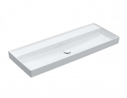 VILLEROY & BOCH - Collaro Umyvadlo nábytkové 120x47 cm, bez přepadu, bez otvoru pro baterii, CeramicPlus, Stone White (4A33C3RW)