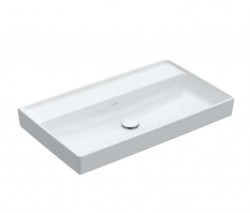 VILLEROY & BOCH - Collaro Umyvadlo nábytkové 80x47 cm, bez přepadu, bez otvoru pro baterii, CeramicPlus, Stone White (4A3383RW)