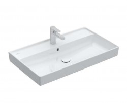 VILLEROY & BOCH - Collaro Umyvadlo nábytkové 80x47 cm, s přepadem, otvor pro baterii, alpská bílá (4A338G01)