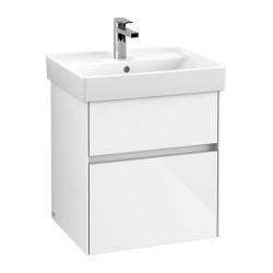VILLEROY & BOCH - Collaro Umyvadlová skříňka, 51x55x41 cm, 2 zásuvky, Glossy White (C00700DH)