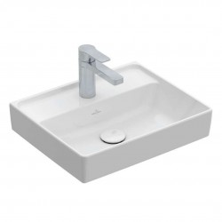 VILLEROY & BOCH - Collaro Umývátko 45x37 cm, bez přepadu, 1 otvor pro baterii, CeramicPlus, alpská bílá (433446R1)