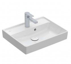 VILLEROY & BOCH - Collaro Umývátko 50x40 cm, s přepadem, 1 otvor pro baterii, CeramicPlus, Stone White (433450RW)