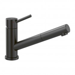 VILLEROY & BOCH - Como Dřezová baterie s výsuvnou koncovkou, sklopná pod okno, antracit (92580005)