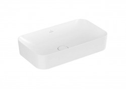 VILLEROY & BOCH - Finion Umyvadlo na desku 60x35 cm, bez přepadu, CeramicPlus, Stone White (414361RW)