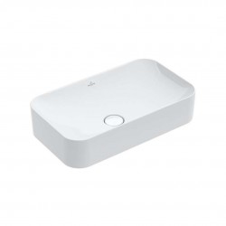 VILLEROY & BOCH - Finion Umyvadlo na desku bez přepadu, 60x35 cm, s CeramicPlus, alpská bílá (414361R1)