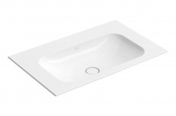 VILLEROY & BOCH - Finion Umyvadlo nábytkové 80x50 cm, bez přepadu, bez otvoru pro baterii, CeramicPlus, alpská bílá (416483R1)