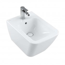 VILLEROY & BOCH - Finion Závěsný bidet s přepadem, 375x560 mm, s CeramicPlus, alpská bílá (446500R1)