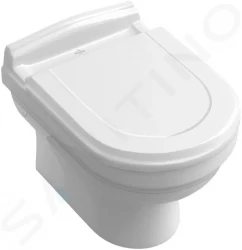 VILLEROY & BOCH - Hommage Závěsné WC, CeramicPlus, bílá (6661B0R1)