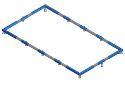 VILLEROY & BOCH - Instalační rám ViFrame pro vaničky z materiálu Quaryl do 1000x1000 mm (U91412300)